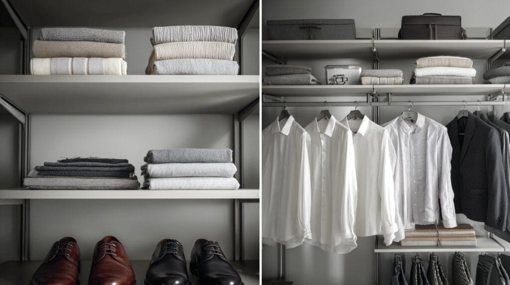 модульной гардеробной системе