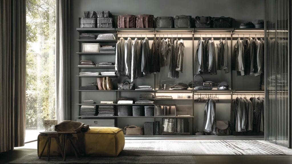 Открытая гардеробная система