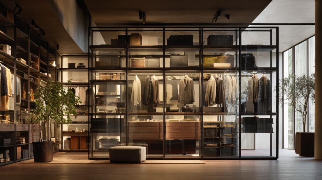 Открытая гардеробная система