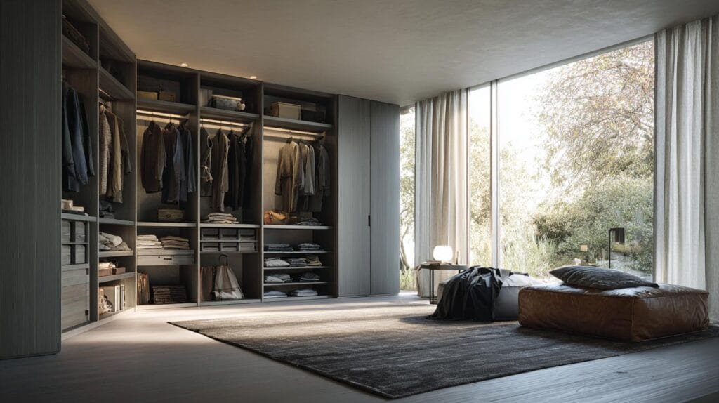 Открытые гардеробные системы