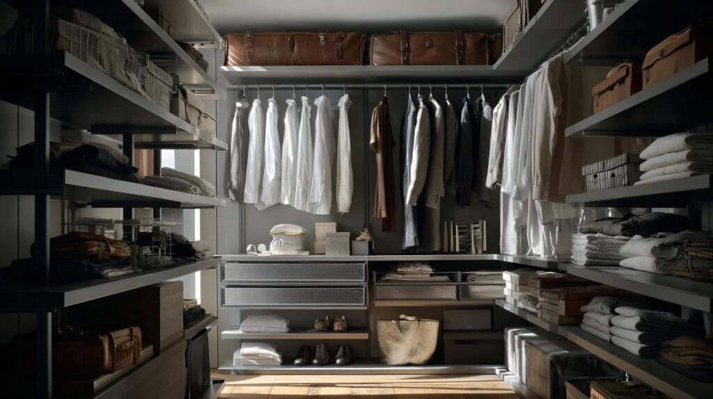 модульной гардеробной системе