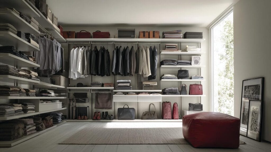 Открытая гардеробная система