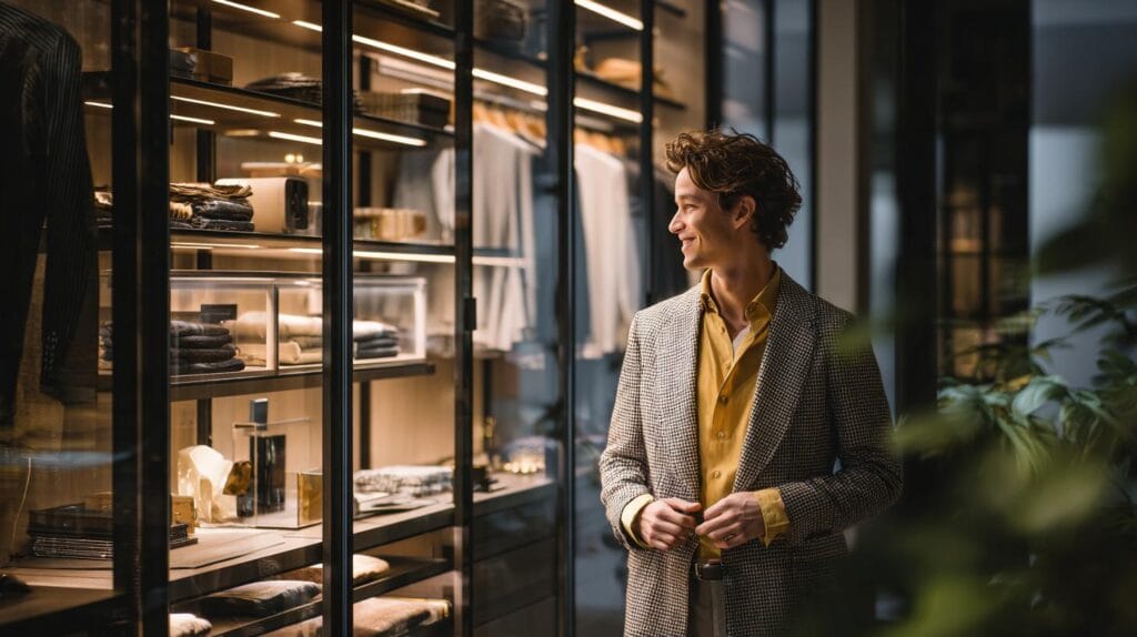 Открытая гардеробная система как часть архитектуры вашего дома