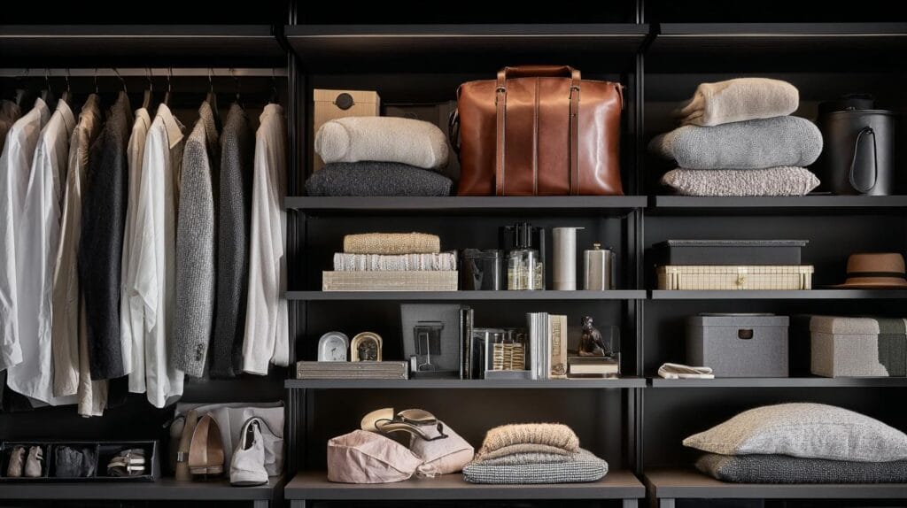 открытая гардеробная система