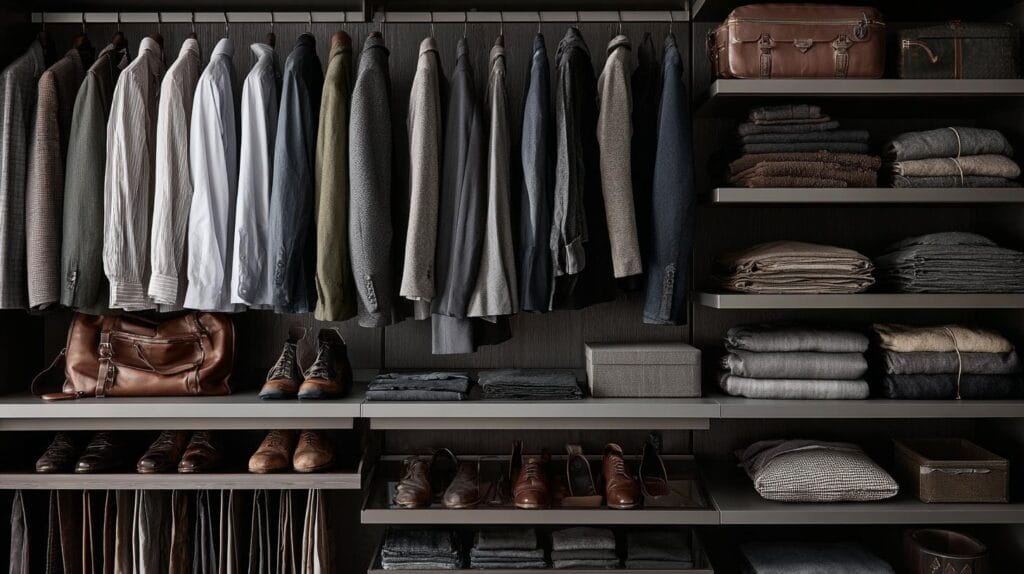 Короткая демонстрация: чем открытая система выигрывает у корпусных шкафов открытая гардеробная система