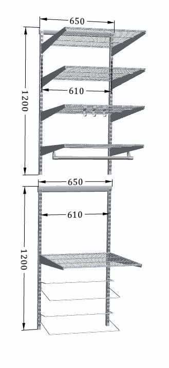 Стеллаж ARISTO для рабочего места — решение в стиле лофт