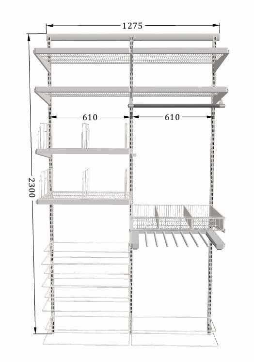 Женская гардеробная ARISTO — удобная система хранения модной коллекции