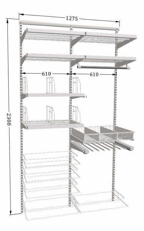 Женская гардеробная ARISTO — удобная система хранения модной коллекции