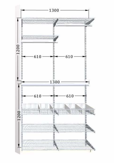 Гардеробная ARISTO в нише — современная система хранения для интерьера