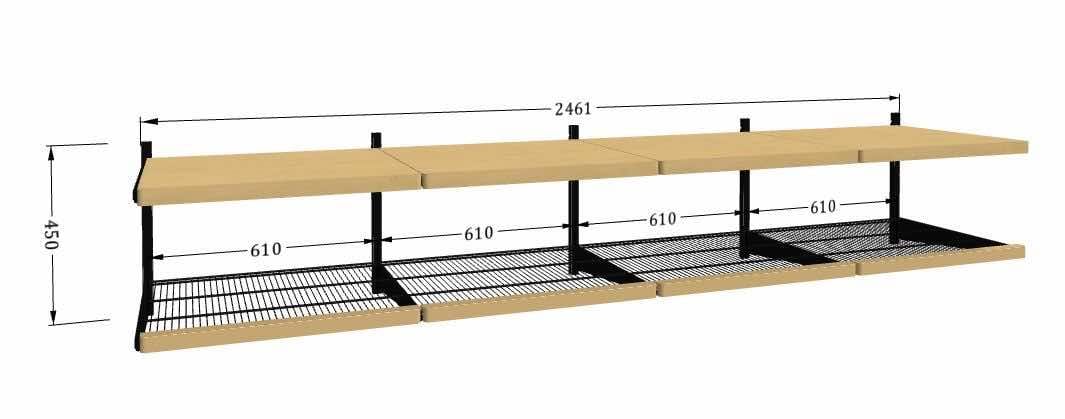 Система хранения ARISTO под лестницей — стильная конструкция в чёрном и светлом дереве