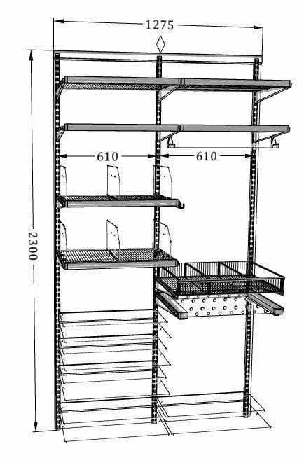 Женская гардеробная ARISTO — удобная система хранения модной коллекции