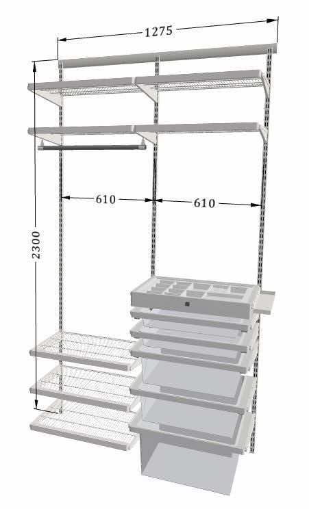 Женская гардеробная ARISTO — удобная система хранения модной коллекции