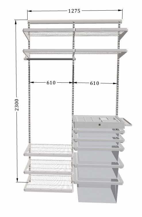 Женская гардеробная ARISTO — удобная система хранения модной коллекции
