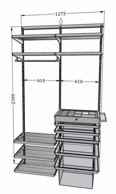 Женская гардеробная ARISTO — удобная система хранения модной коллекции