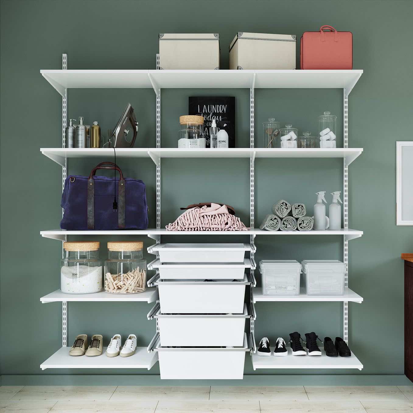 Система хранения ARISTO для хозяйственной комнаты — удобная кладовая система