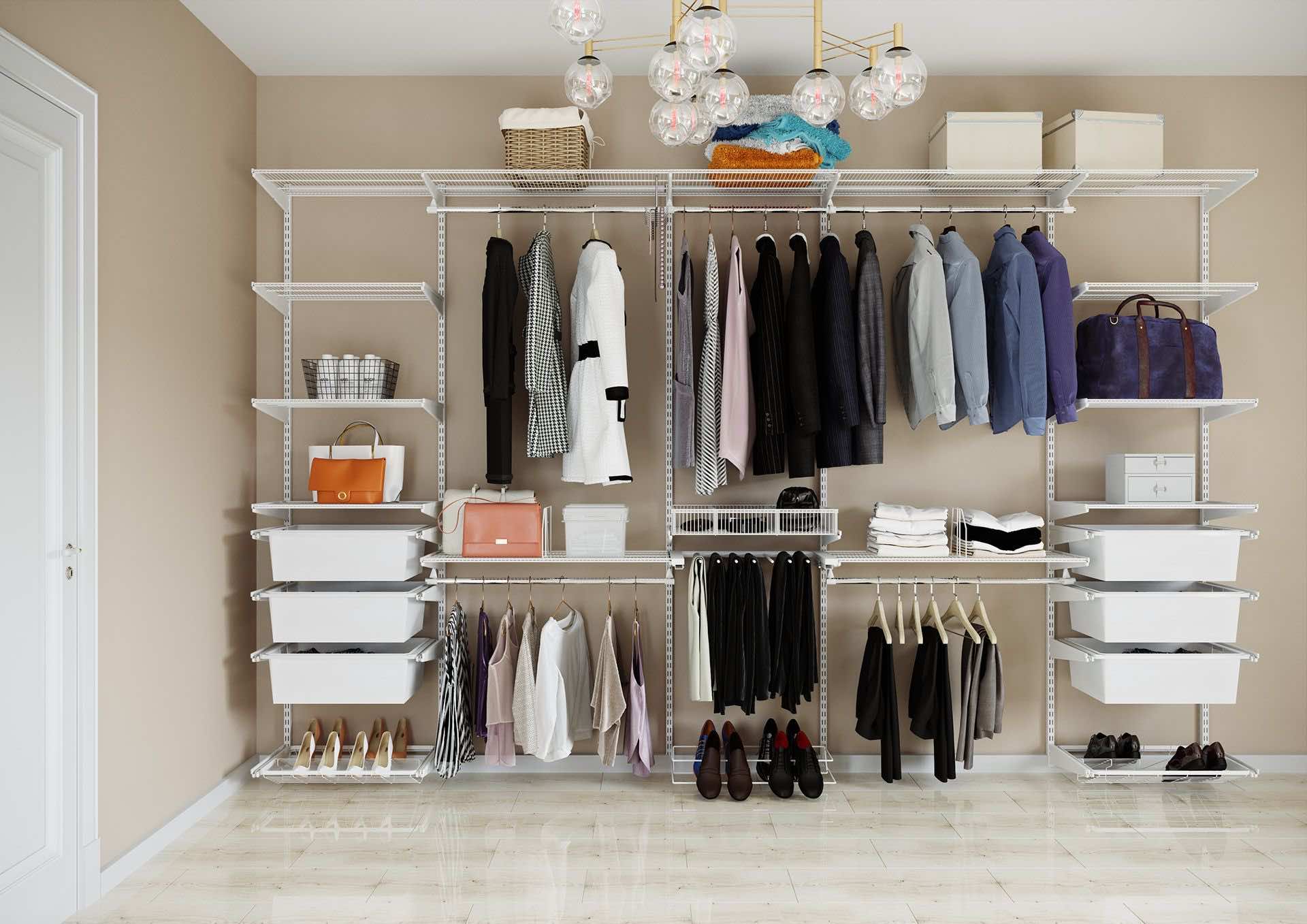 Просторная гардеробная ARISTO 368×45×240 — система хранения для современного интерьера