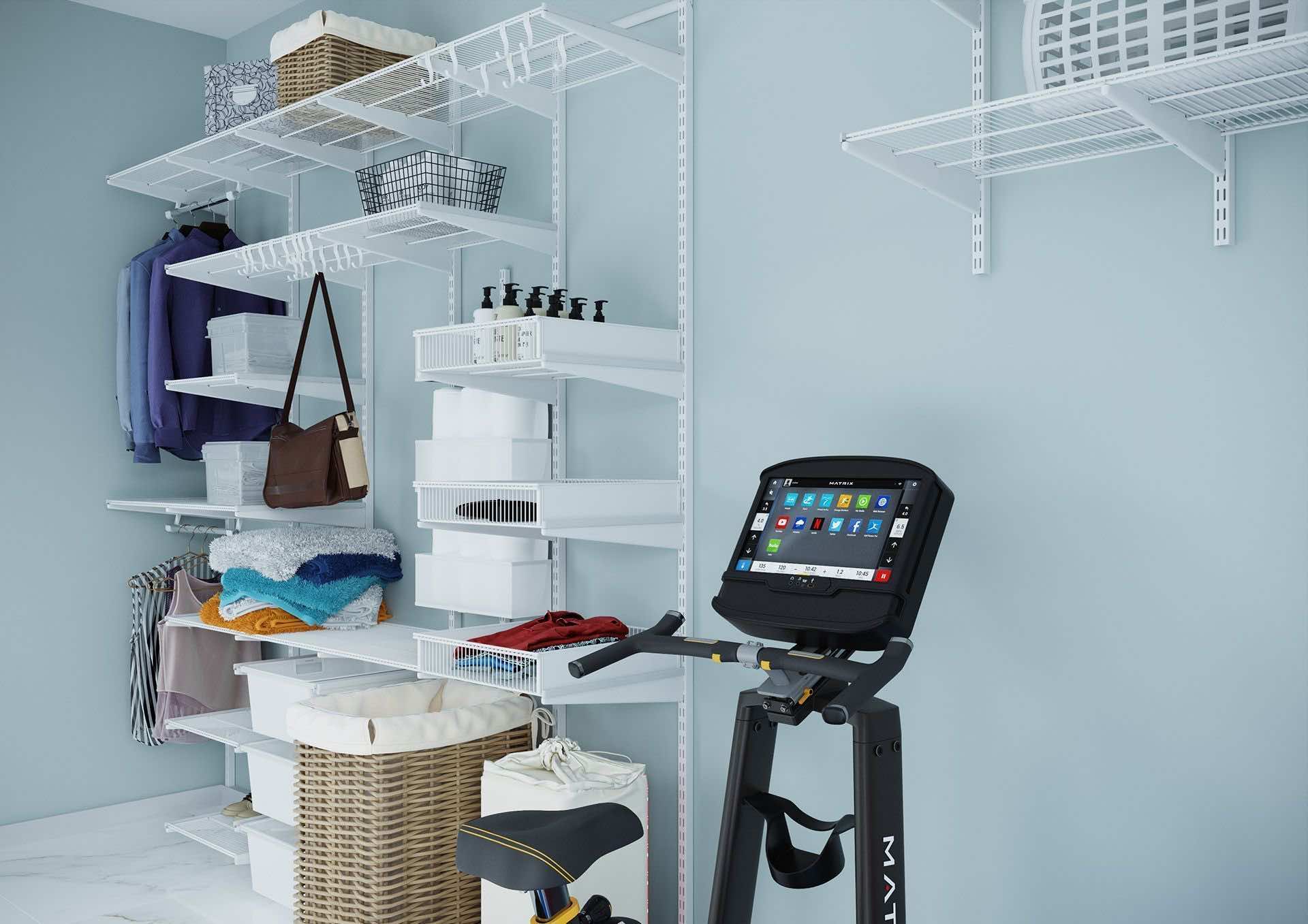 Система хранения ARISTO для комнаты с тренажером — удобная организация спортивной зоны