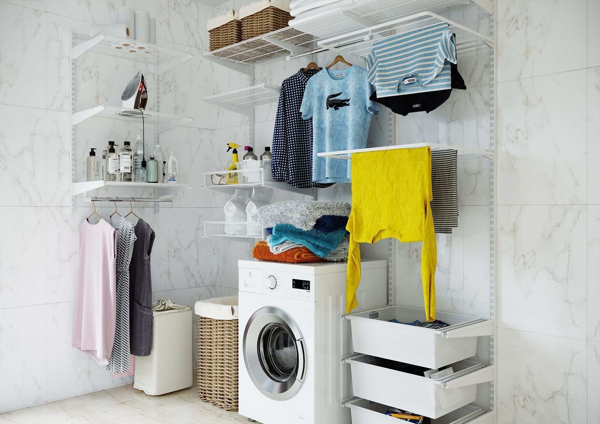 Сушилка для белья ARISTO — стальная конструкция с корзинами и вентиляцией