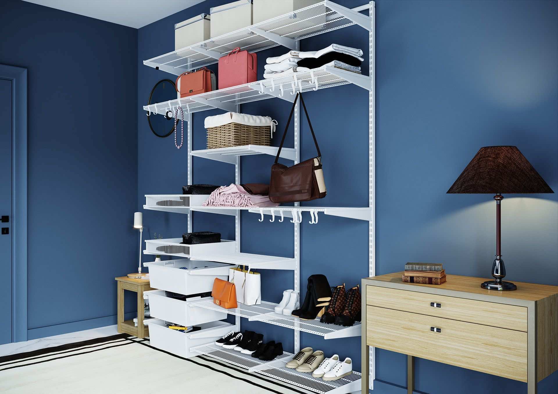 Система хранения для студии — функциональное размещение вещей в малом пространстве