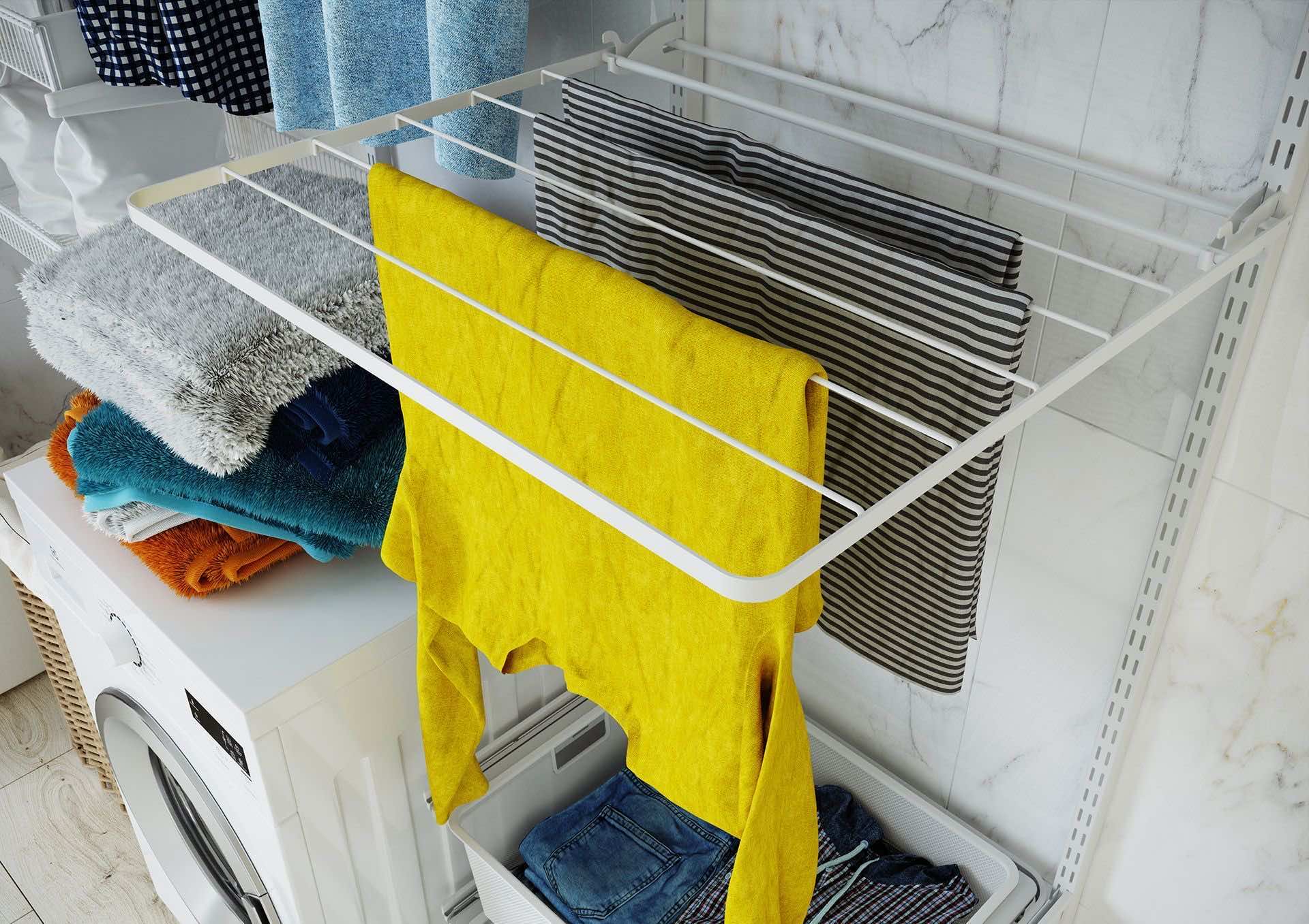 Сушилка для белья ARISTO — стальная конструкция с корзинами и вентиляцией