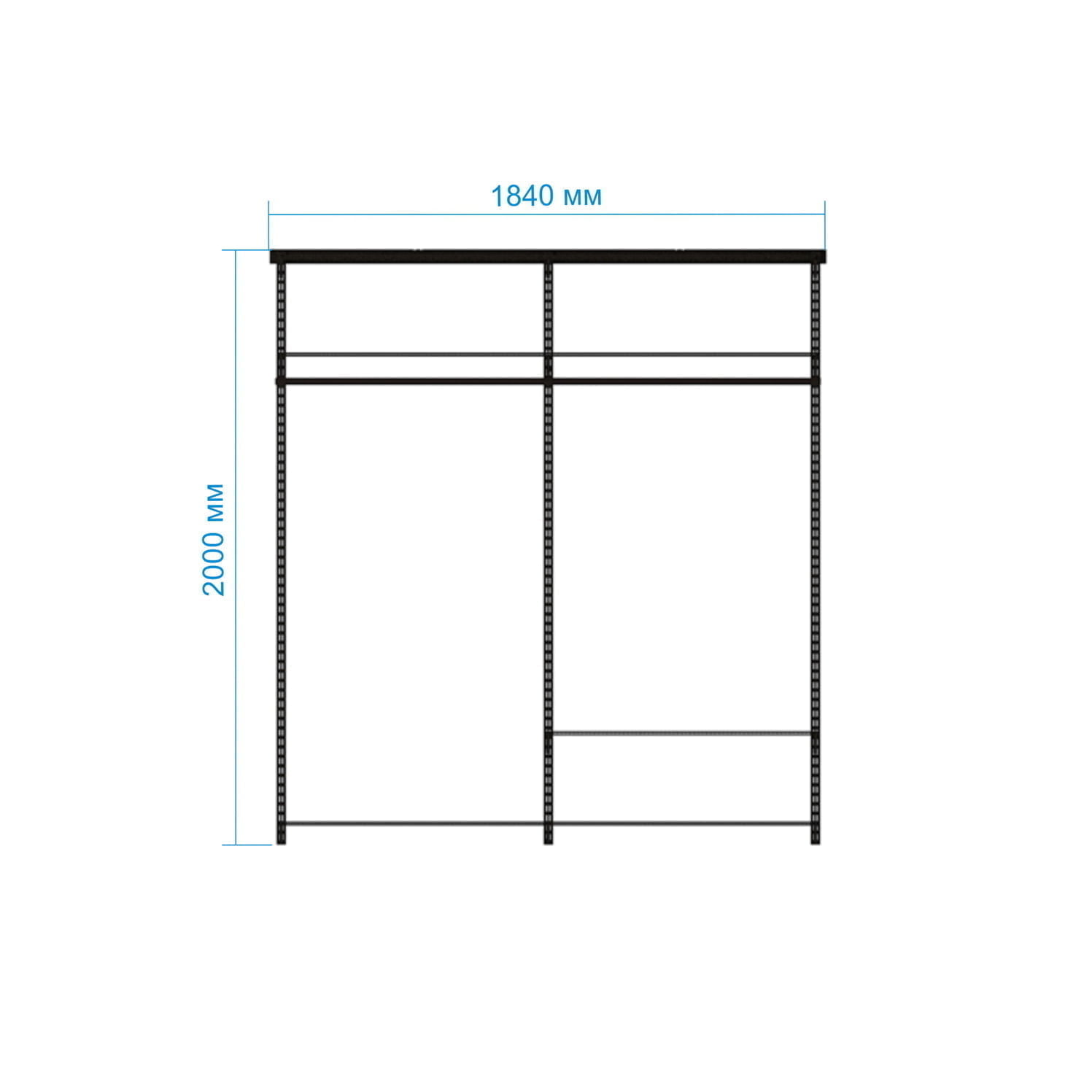 Гардеробная система №11 в сером оттенке — универсальная база для продуманного интерьера