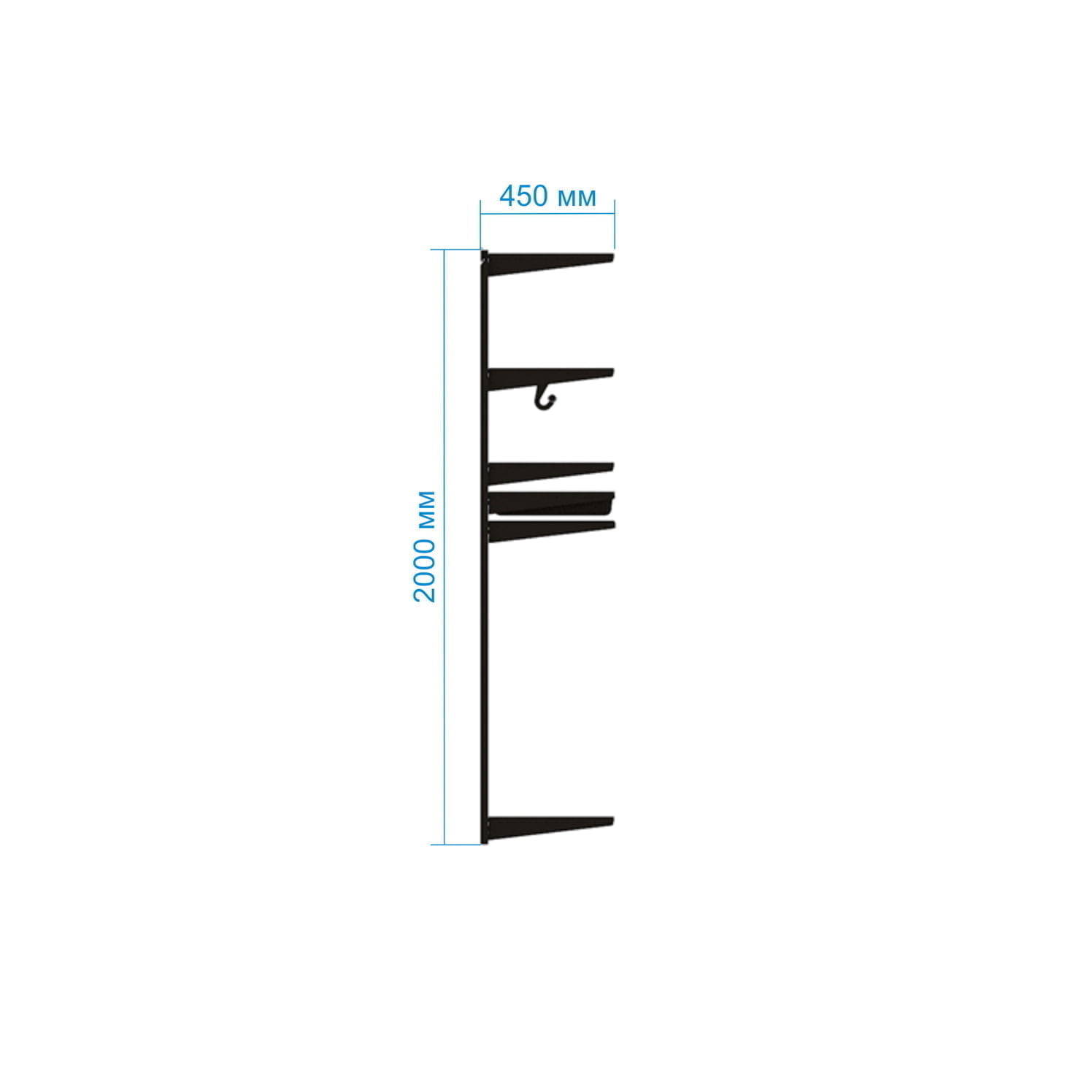 Гардеробная система №13 в сером — решение, подчеркивающее аккуратность и практичность