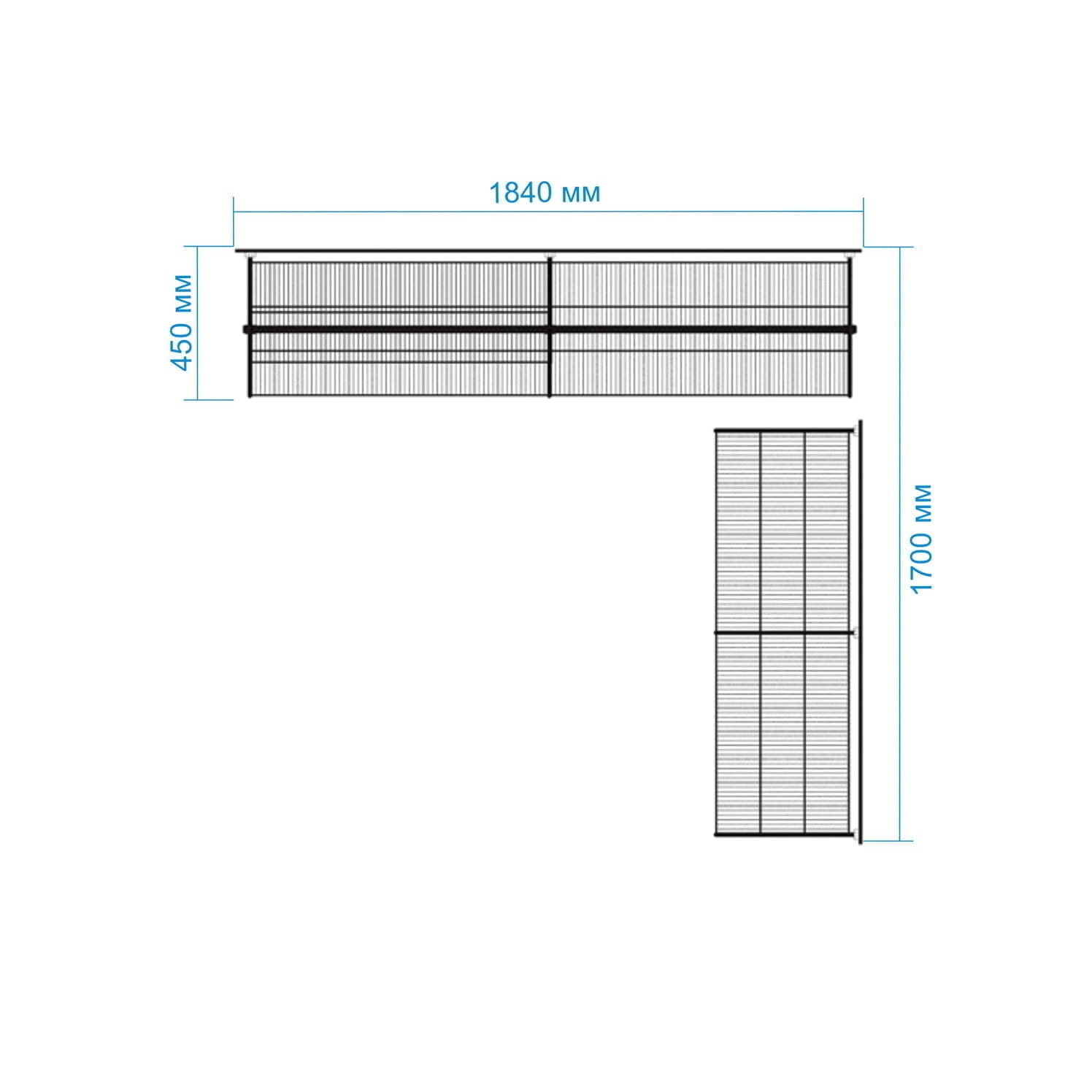 Гардеробная система №15 в сером цвете — уверенный минимализм с акцентом на функциональность