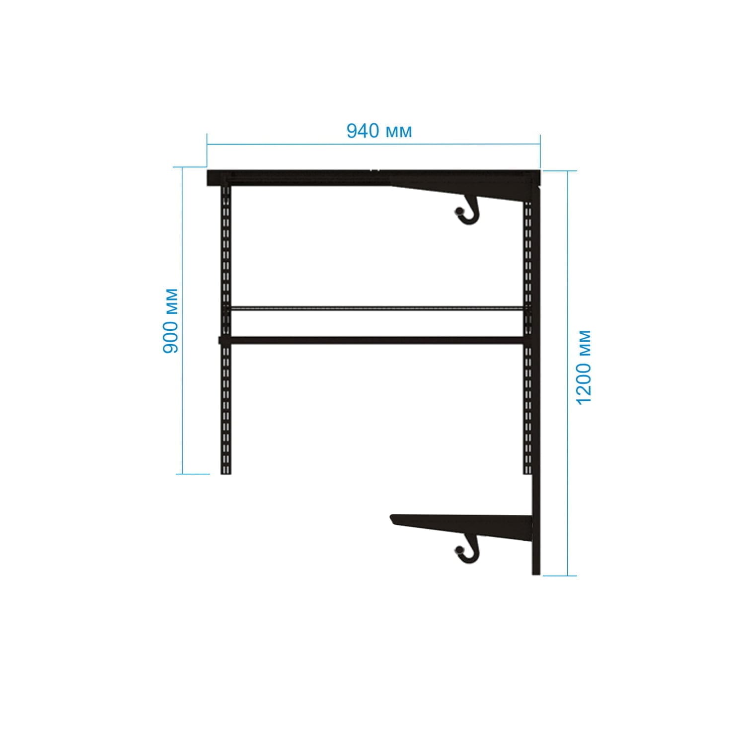 Гардеробная система №18 — белое решение с оптимизированной глубиной модулей