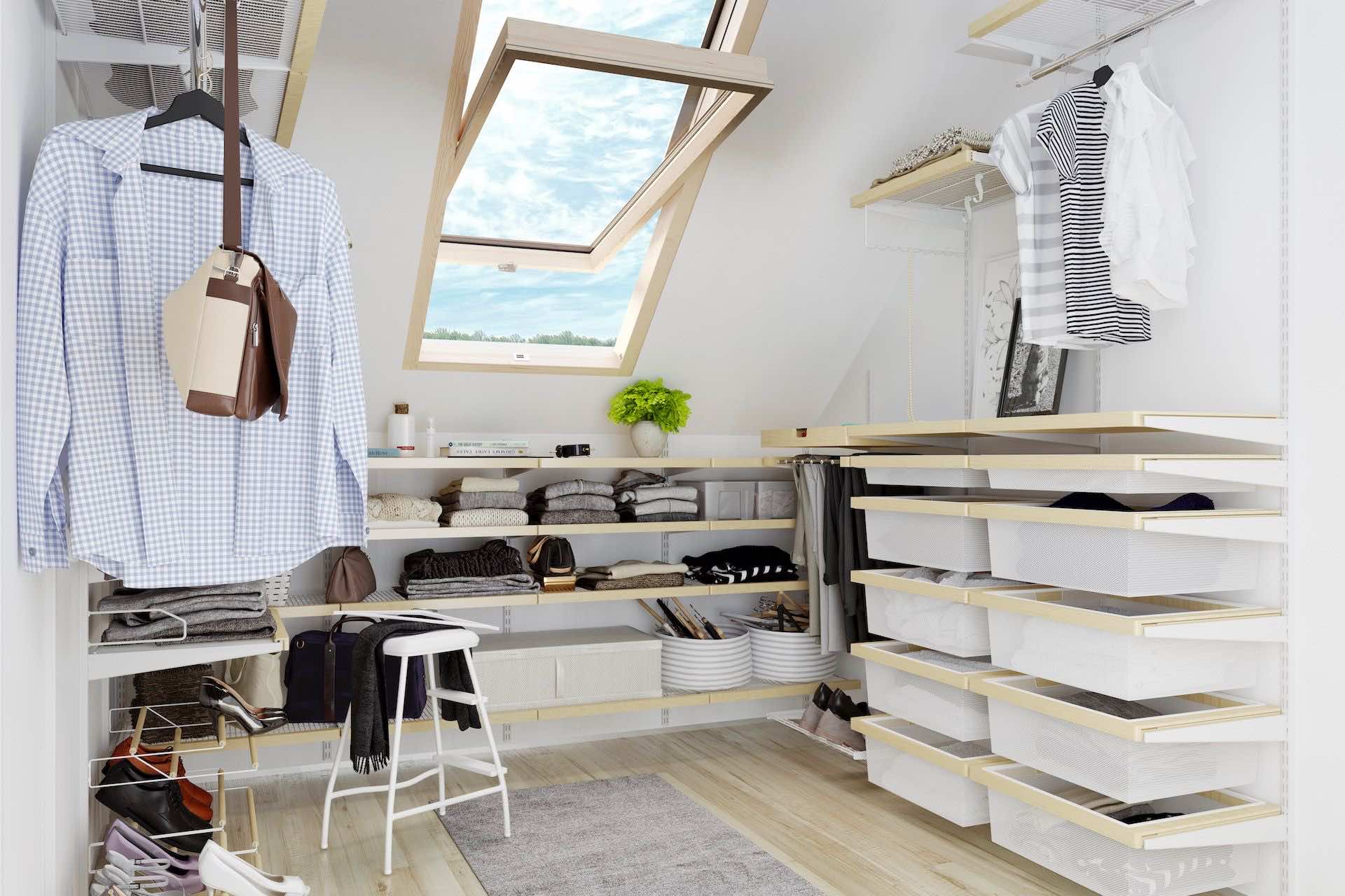 Система хранения для мансарды — компактное решение для организации одежды в скошенном пространстве