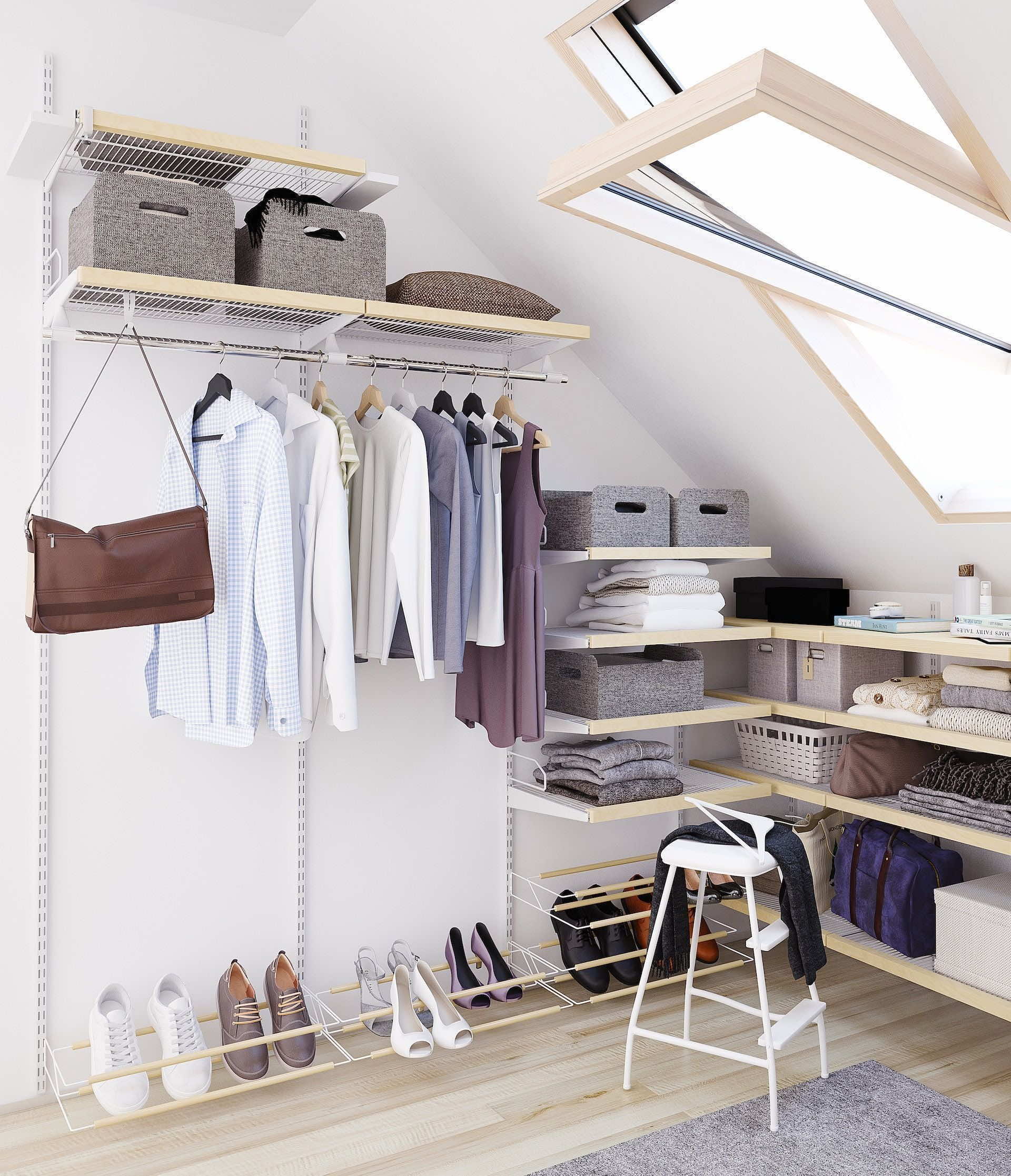 Система хранения для мансарды — компактное решение для организации одежды в скошенном пространстве