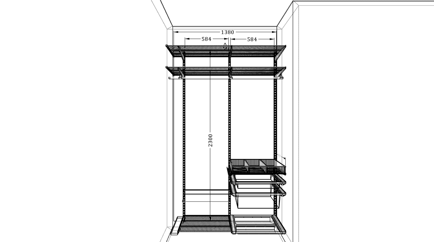 Маленькая гардеробная в нише — практичное размещение вещей в ограниченной зоне