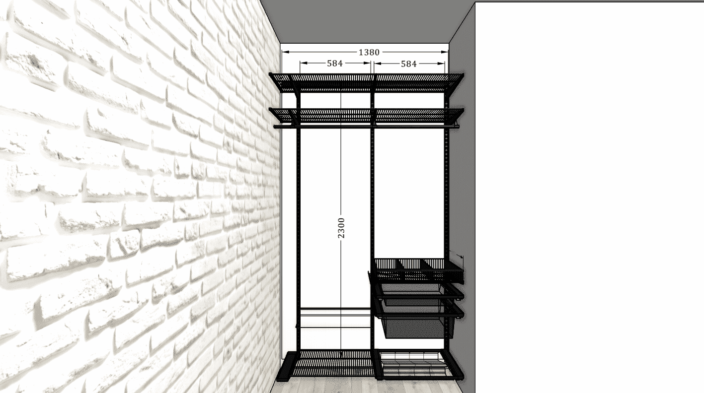 Маленькая гардеробная в нише — практичное размещение вещей в ограниченной зоне