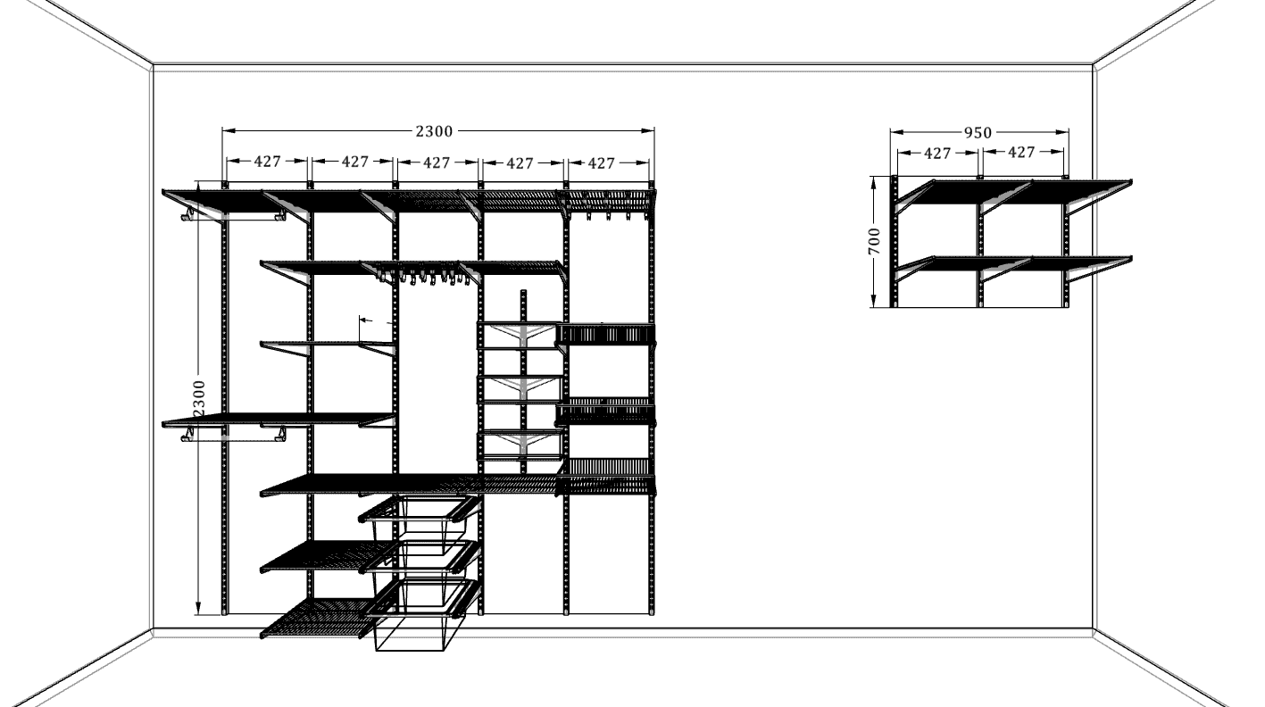 Система хранения ARISTO для комнаты с тренажером — удобная организация спортивной зоны