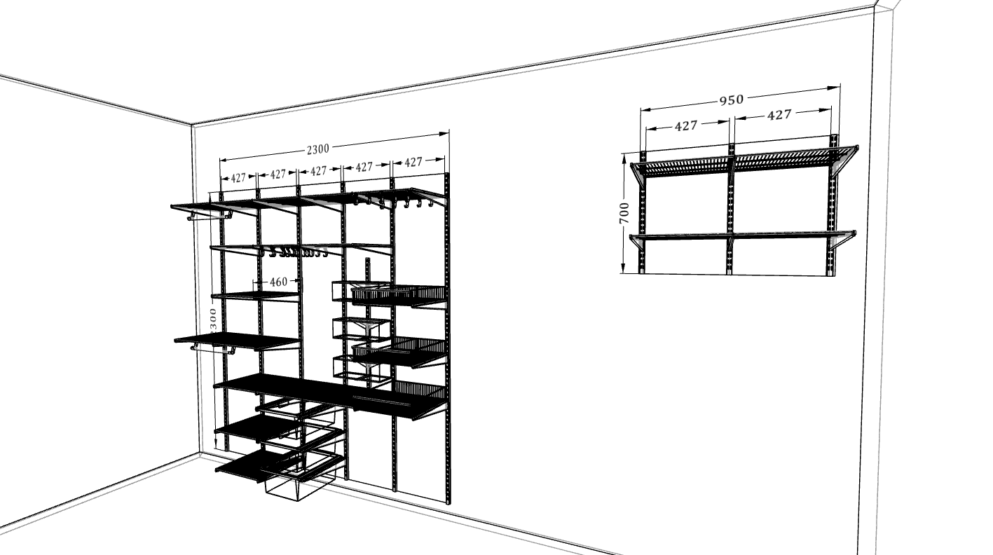 Система хранения ARISTO для комнаты с тренажером — удобная организация спортивной зоны
