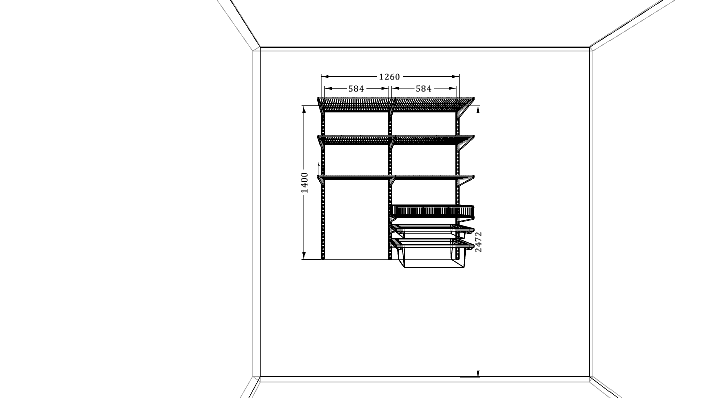 Полки и корзины для ванной ARISTO — комплект для удобного размещения белья и аксессуаров