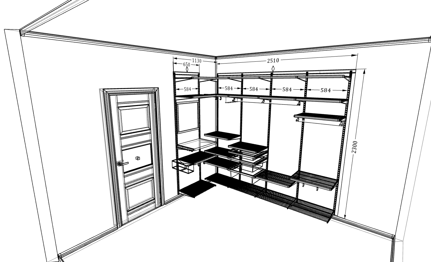 Прихожая с перегородкой — решение для зонирования входной группы и размещения вещей
