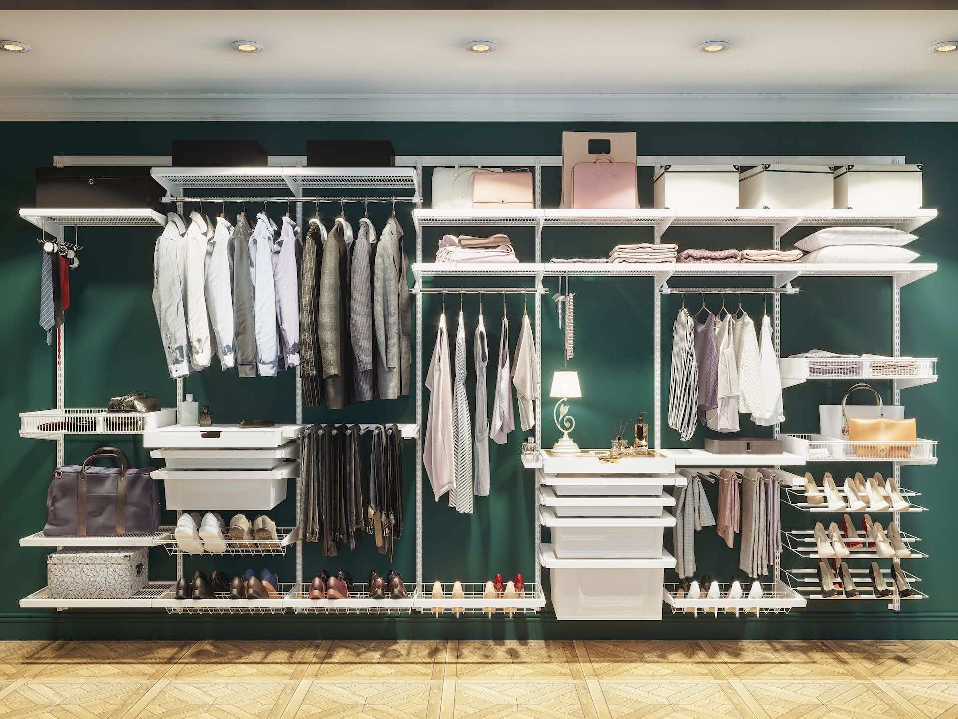 Семейная гардеробная ARISTO — вместительная система хранения для гардероба всей семьи