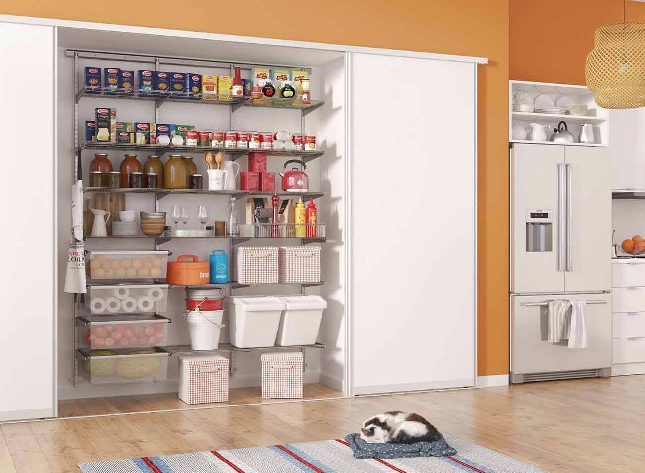 Кладовая для кухни — система хранения продуктов в стильном оформлении