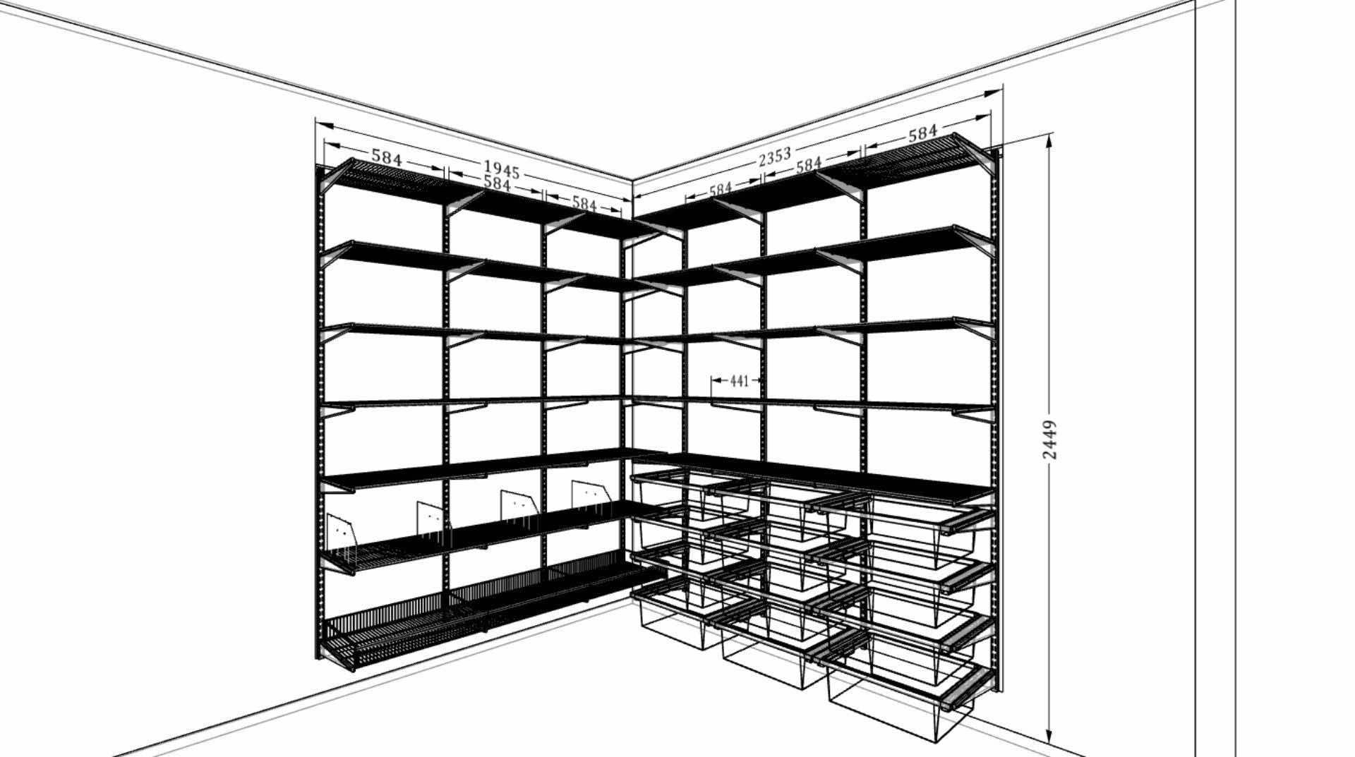 Большая кладовая — просторная система хранения с максимальной вместимостью