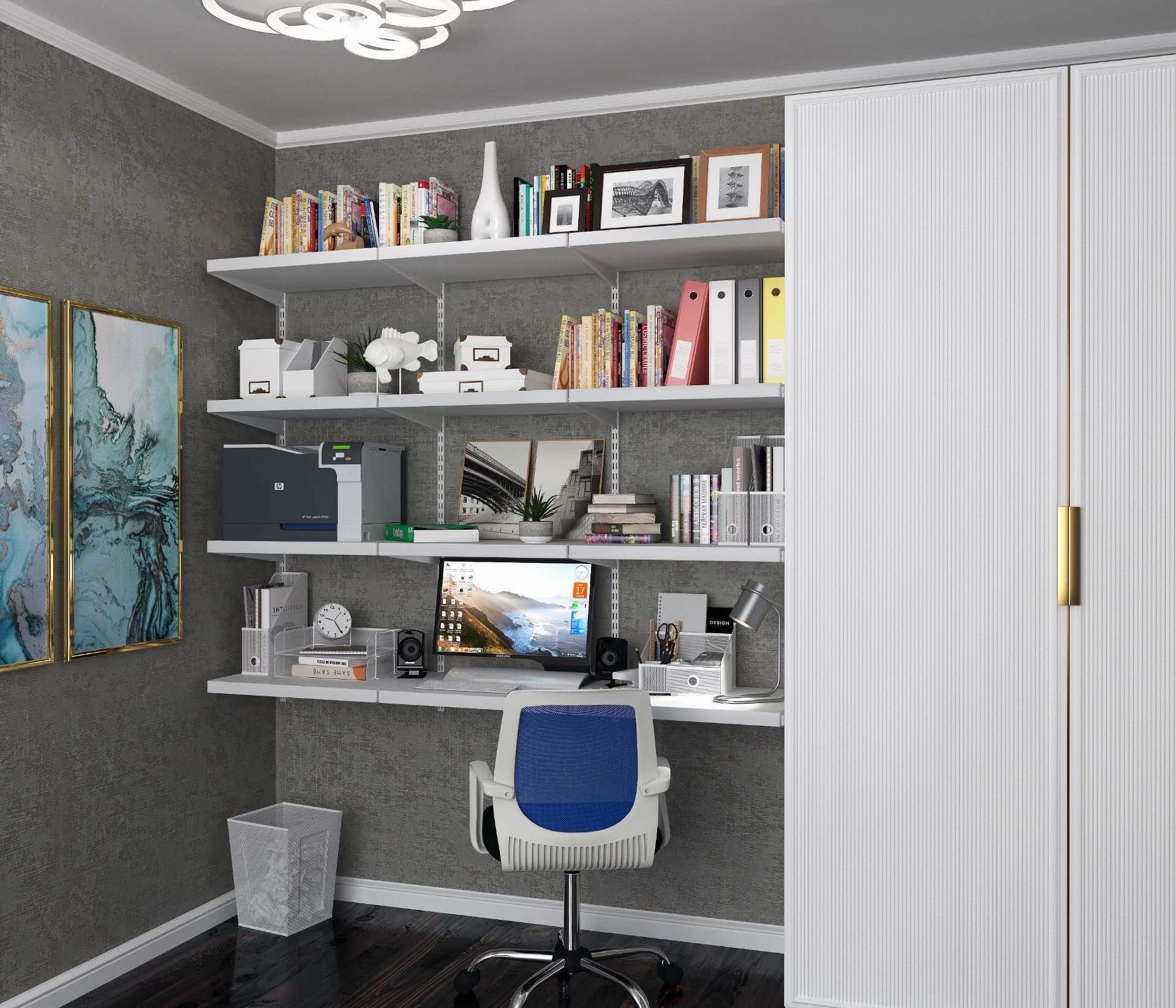 Модульный стеллаж ARISTO 190×45×240 — прямой домашний офис-стеллаж