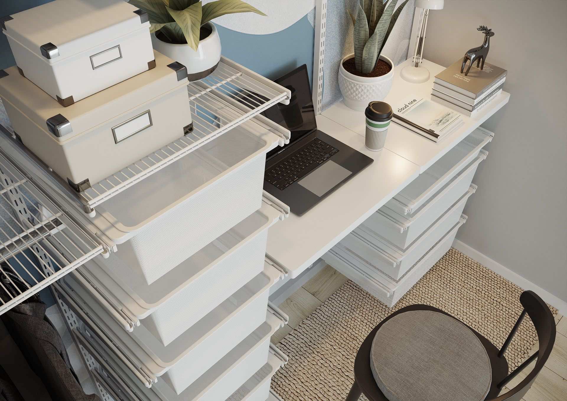 Гардеробная и мини-офис ARISTO — комбинированное решение для хранения и работы