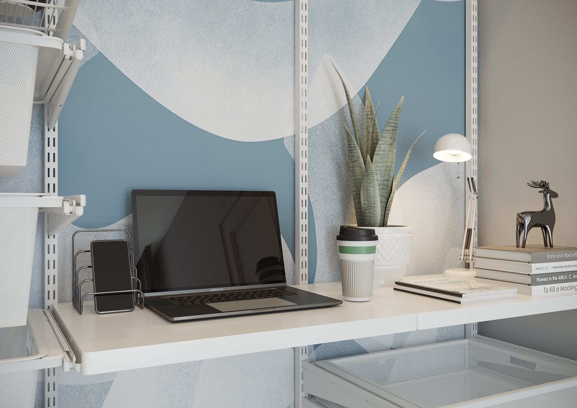 Гардеробная и мини-офис ARISTO — комбинированное решение для хранения и работы