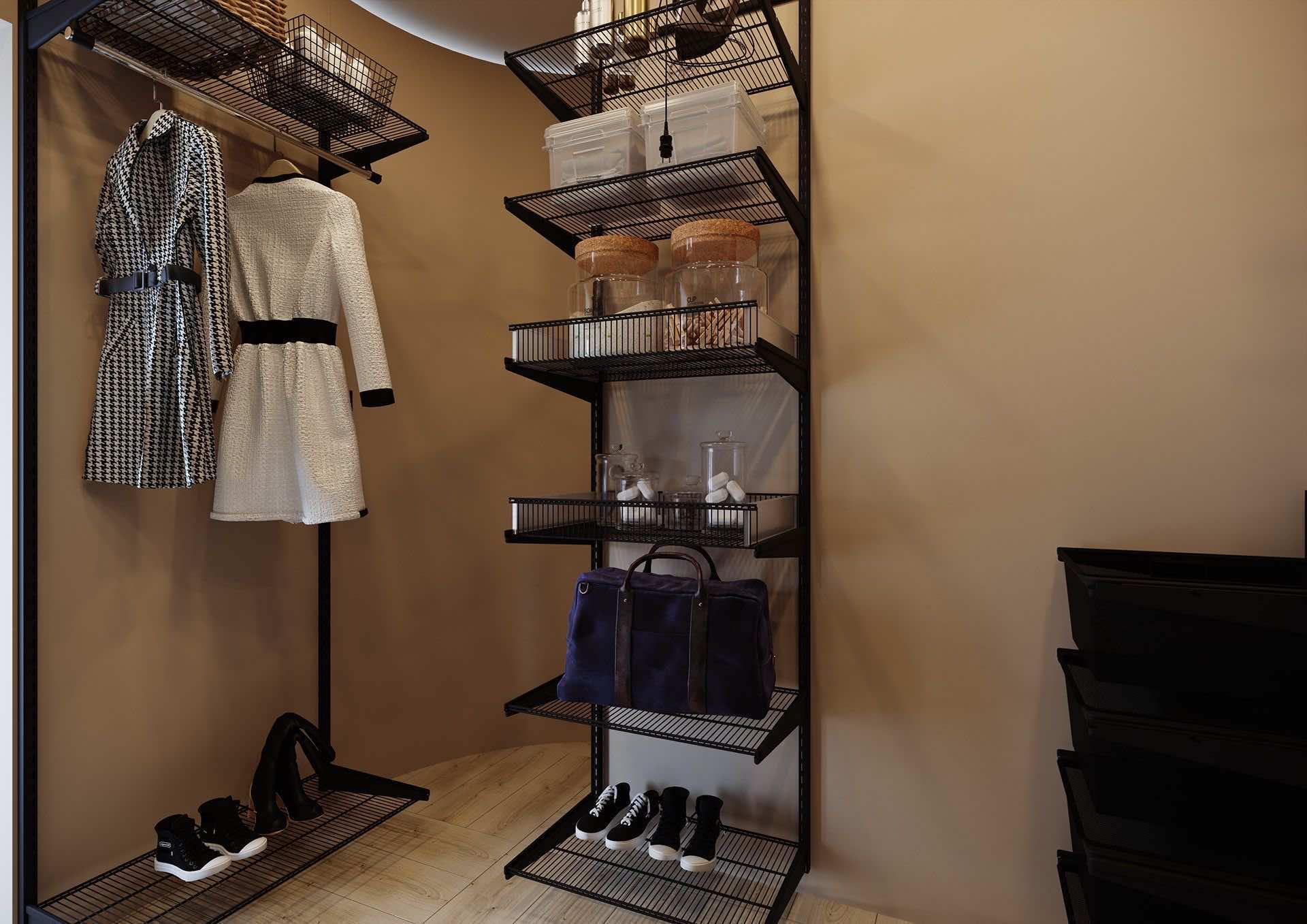 Большая гардеробная ARISTO — усиленная стальная система для максимального хранения