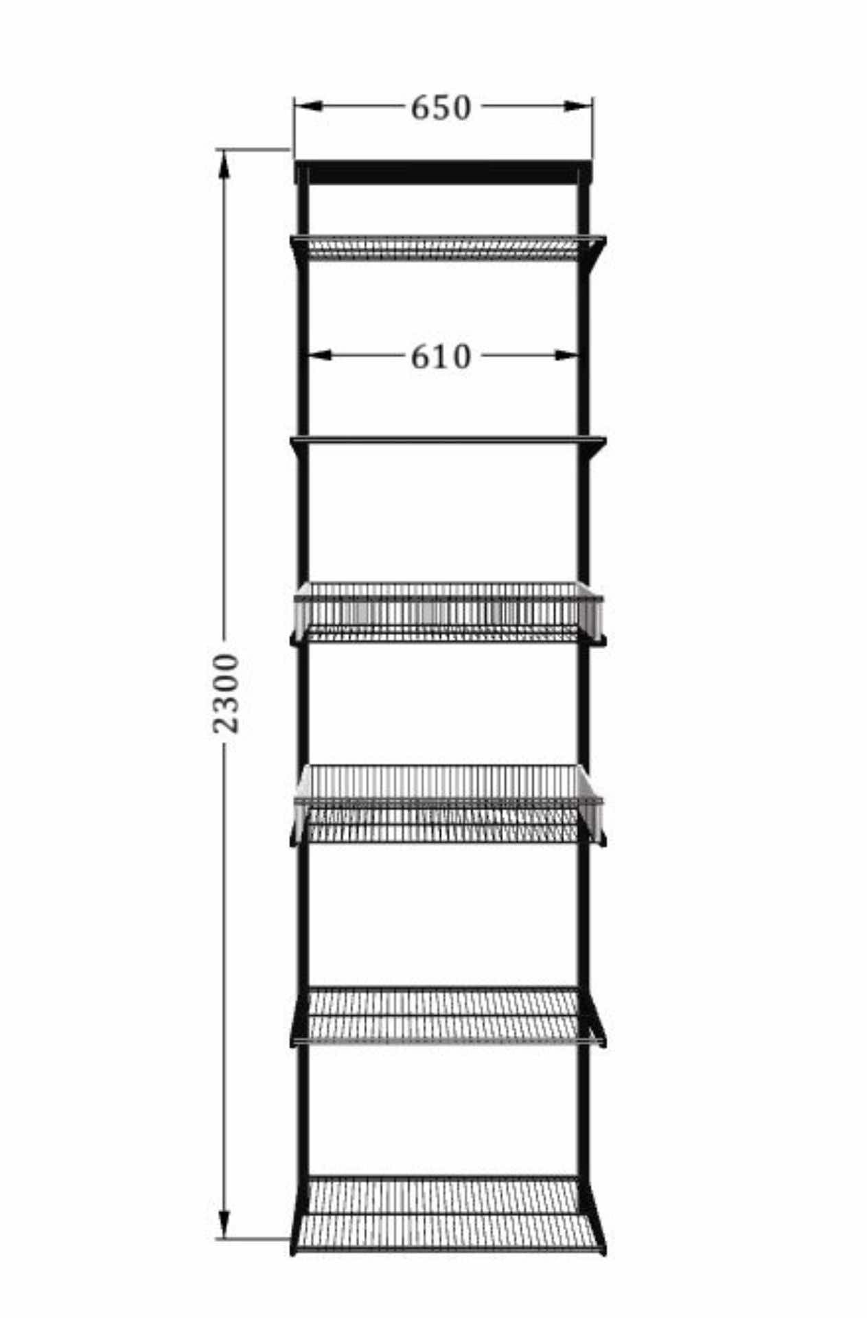 Большая гардеробная ARISTO — усиленная стальная система для максимального хранения