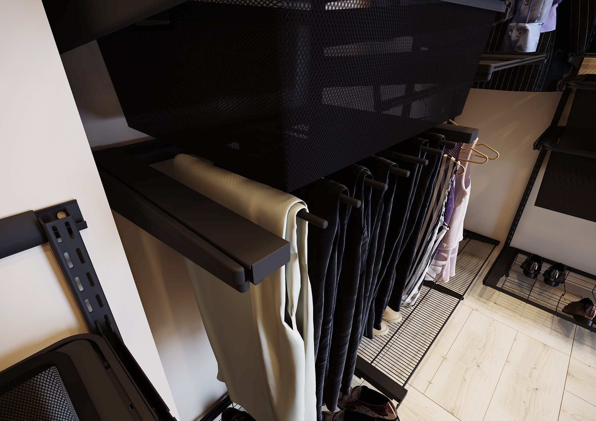 Большая гардеробная ARISTO — усиленная стальная система для максимального хранения