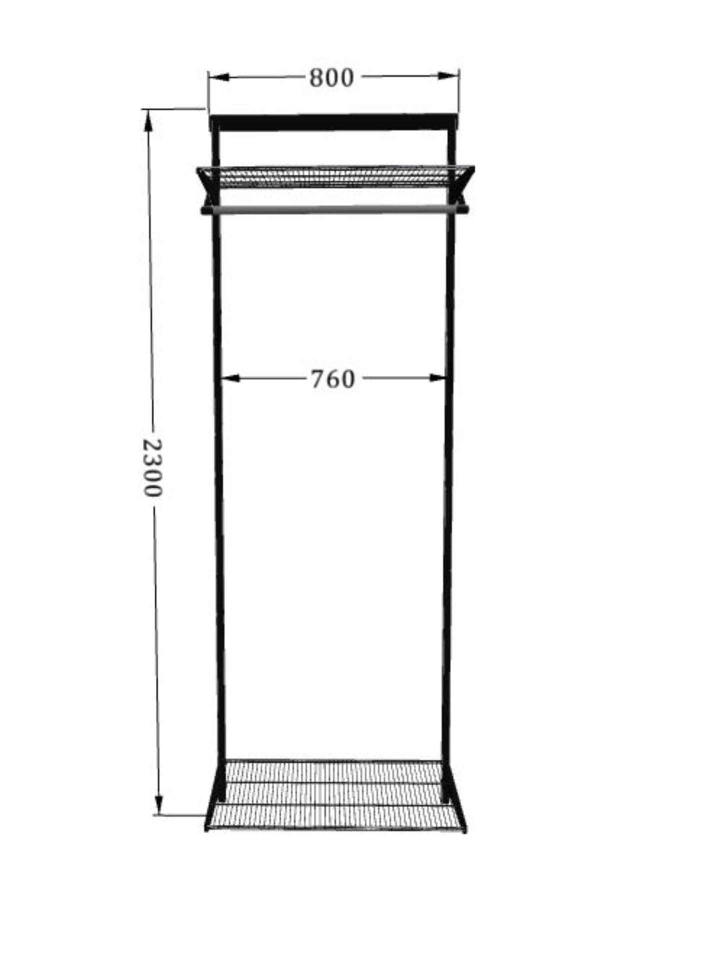 Большая гардеробная ARISTO — усиленная стальная система для максимального хранения