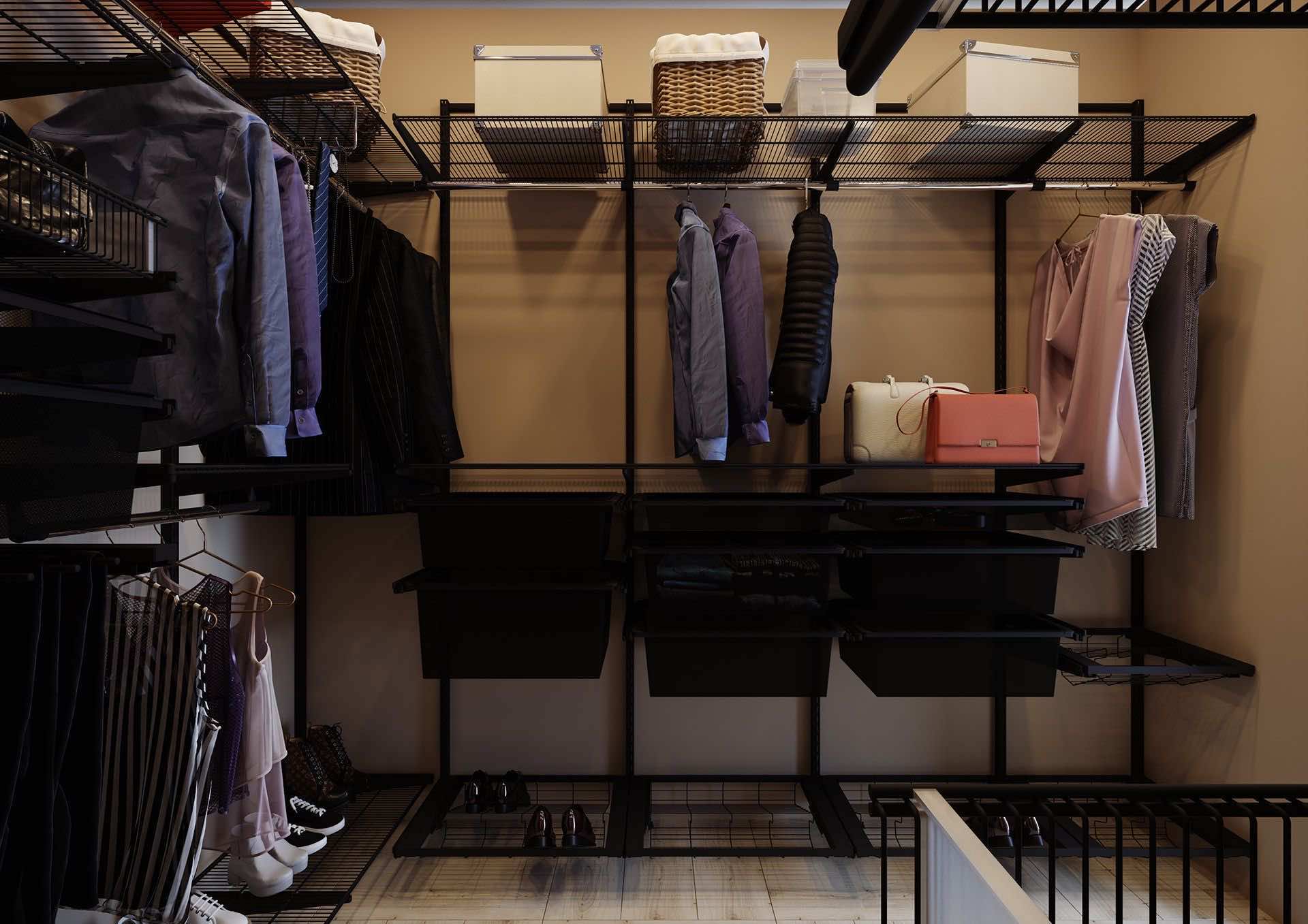 Большая гардеробная ARISTO — усиленная стальная система для максимального хранения