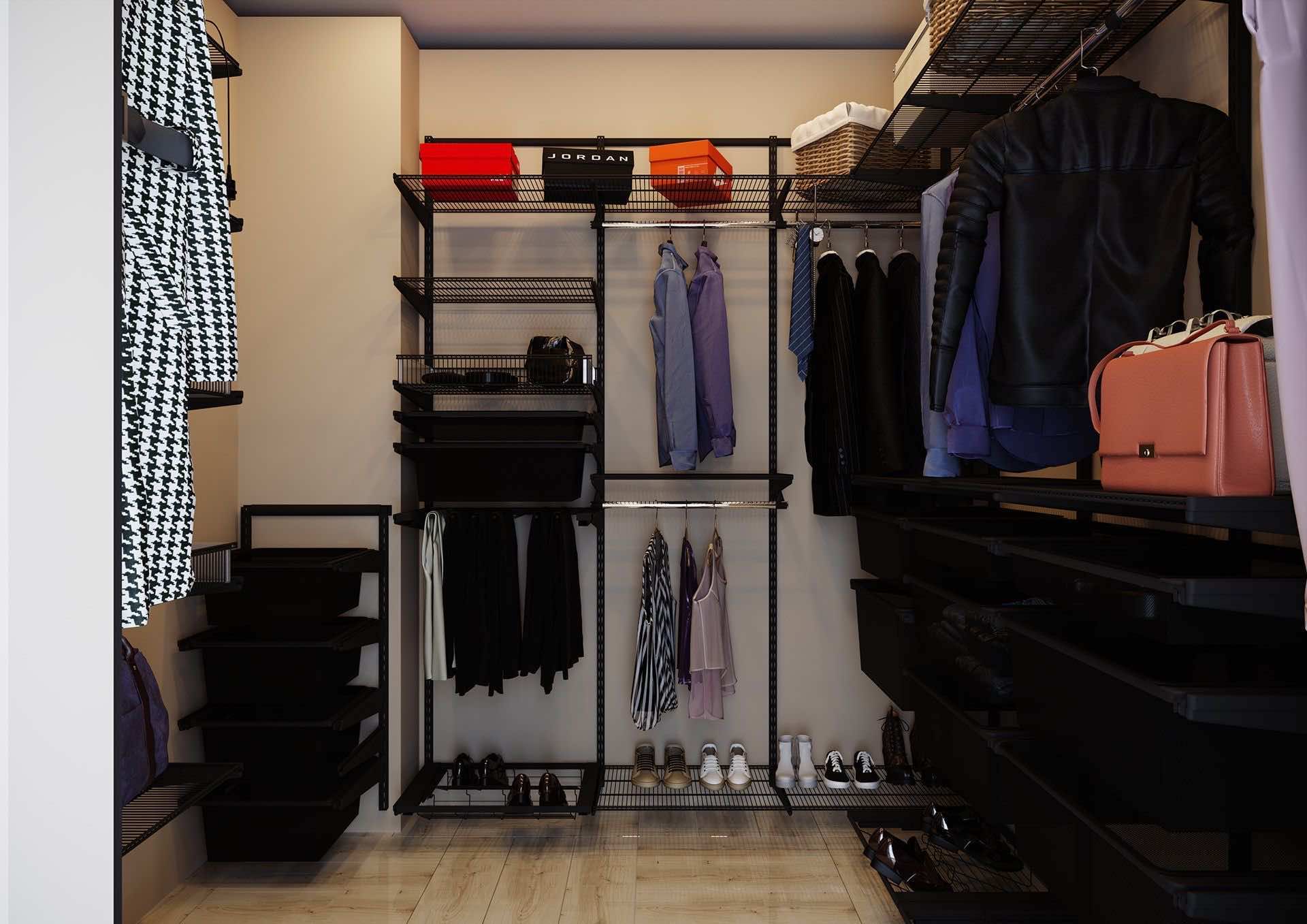 Большая гардеробная ARISTO — усиленная стальная система для максимального хранения