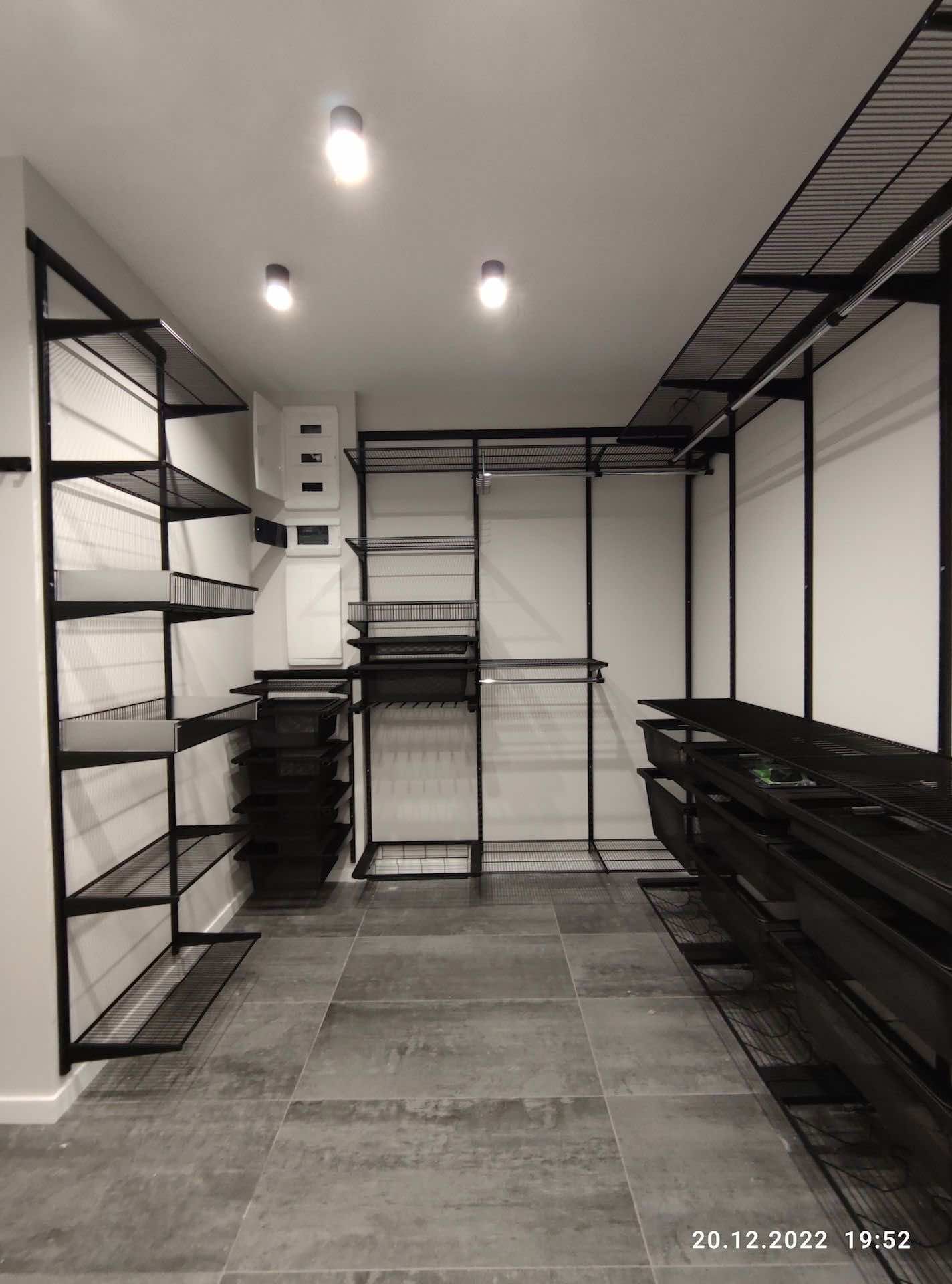 Большая гардеробная ARISTO — усиленная стальная система для максимального хранения