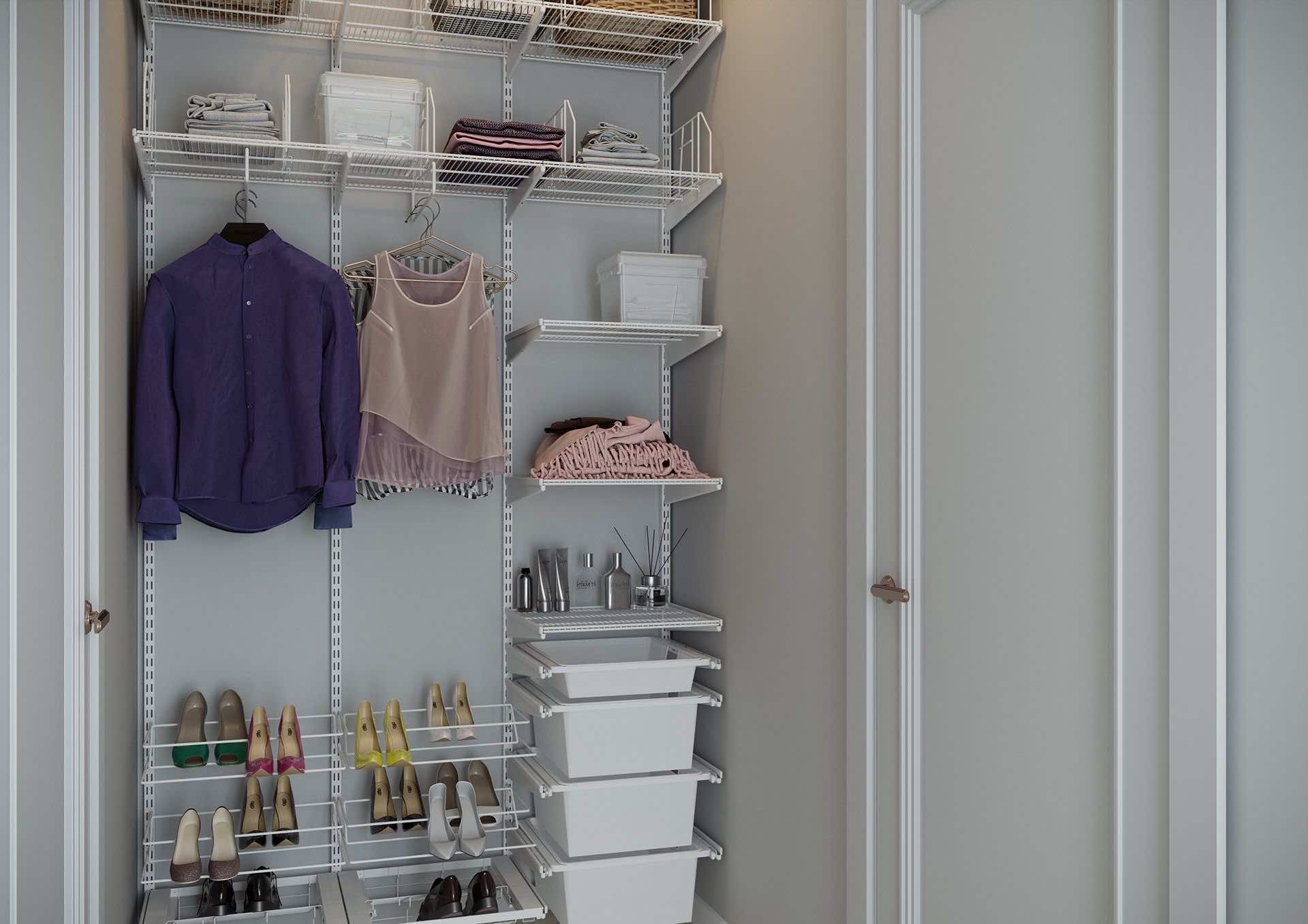 Гардеробная-прихожая ARISTO — универсальная система хранения для входной зоны